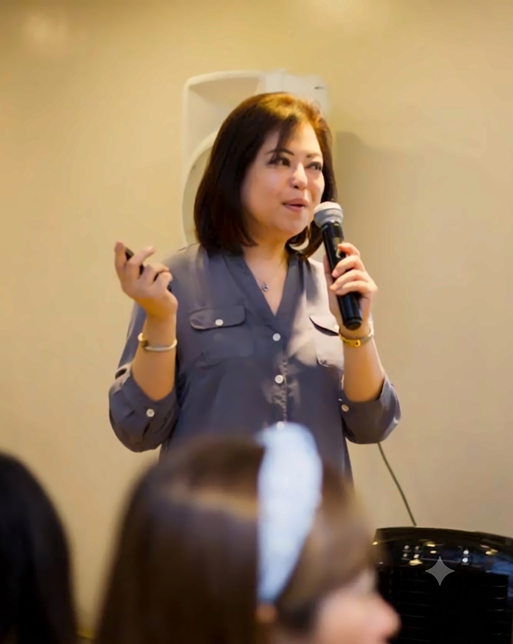 Photo from an MCV speaking event
